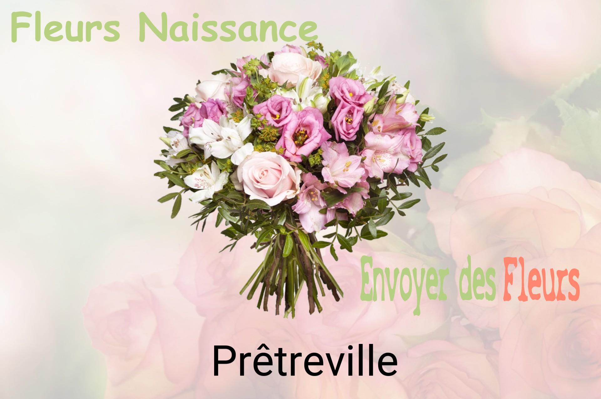 Bouquet de fleurs de naissance livré à Prêtreville